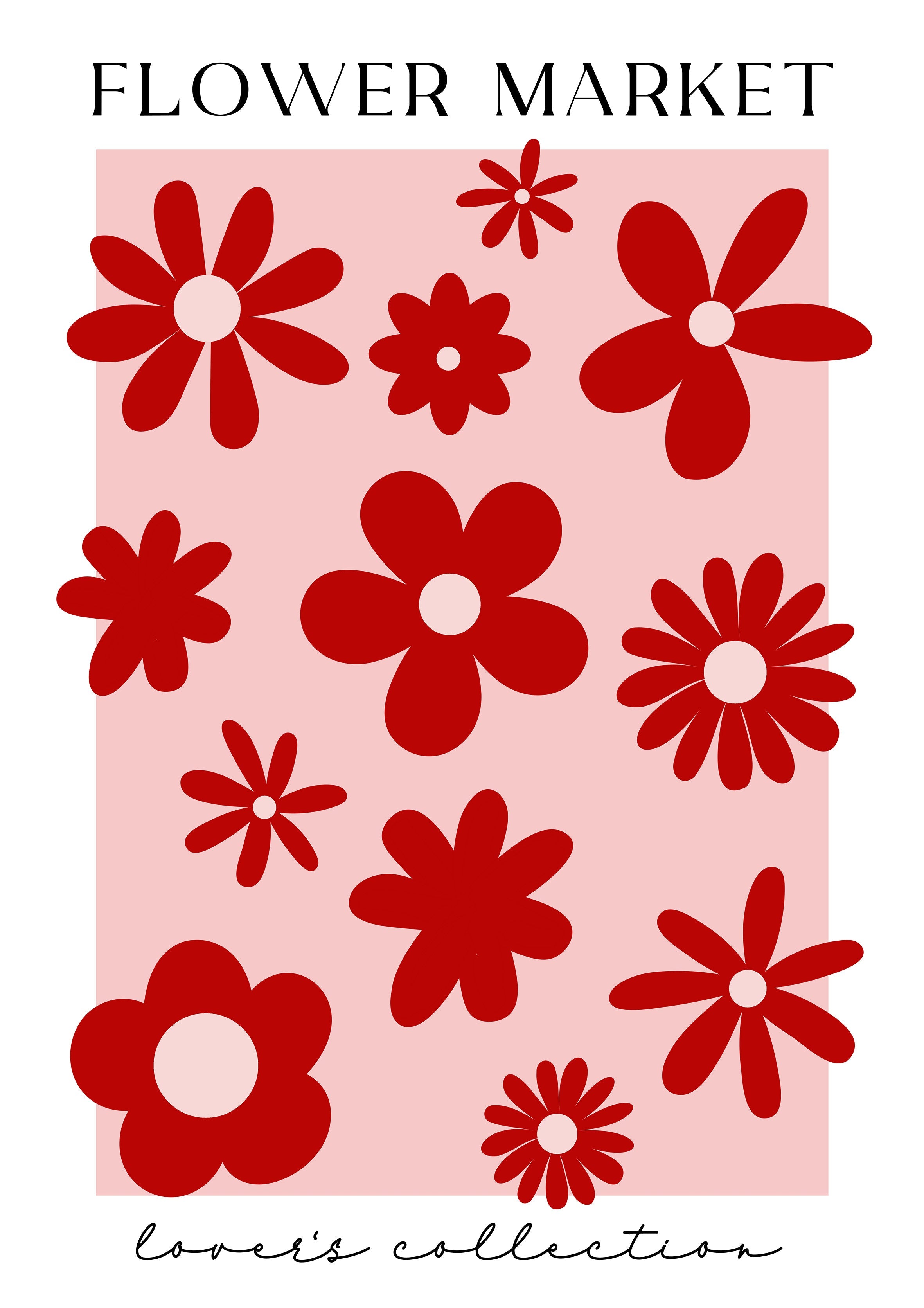 Flower Market metal poster artwork